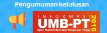 Pengumuman UMB Jalur Mandiri 2016