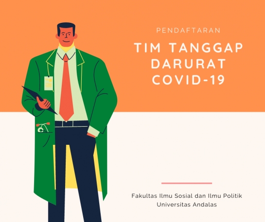 Pendaftaran Tim Tanggap Darurat COVID-19 FISIP Unand