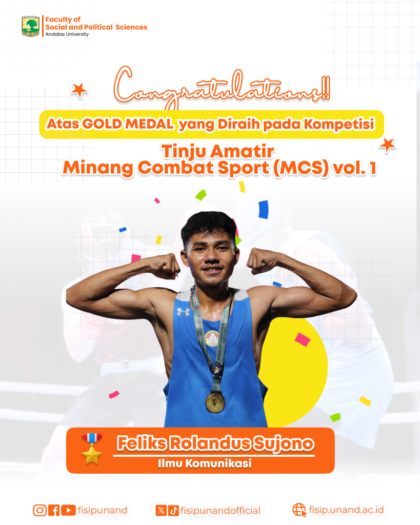 Mahasiswa Ilmu Komunikasi FISIP Unand Sabet Medali Emas di Kejuaraan Tinju Amatir MCS Vol. 1