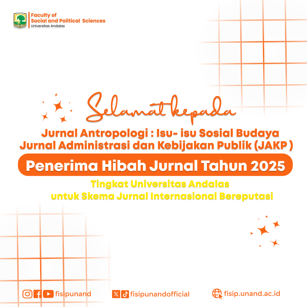Dua Jurnal FISIP Universitas Andalas Lolos Seleksi Hibah Jurnal Tahun 2025