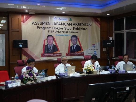 Asesmen Lapangan Secara Daring Akreditasi Ban-Pt Program Studi Doktor (S-3) Studi Kebijakan Universitas Andalas
