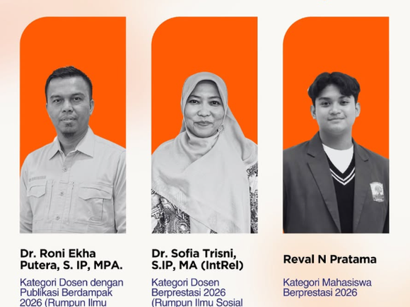 Peringati Dies Natalis Ke-70 UNAND, Dosen dan Mahasiswa FISIP Raih Penghargaan Berprestasi